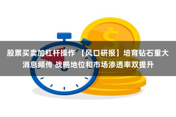 股票买卖加杠杆操作 【风口研报】培育钻石重大消息频传 战略地位和市场渗透率双提升